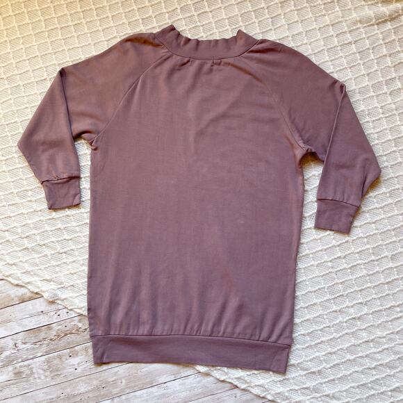 Threads 4 Thought Mazie Pullover Twilight Mauve V Neck Oversized Size XS New - Picture 7 of 11